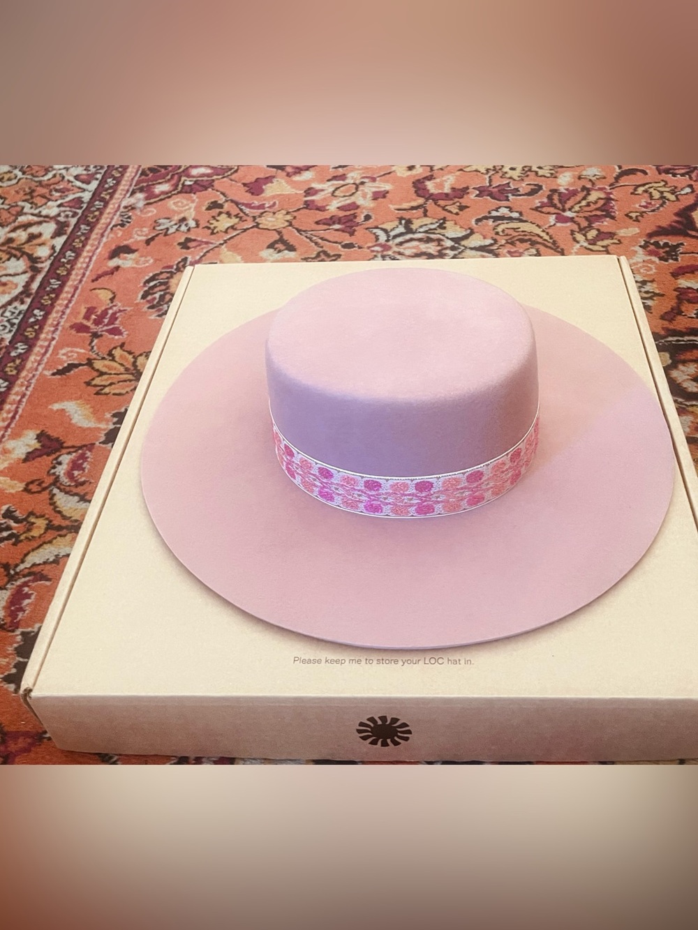 Brand New Lack of Color Floral Fedora Hat - Picture 12 of 15